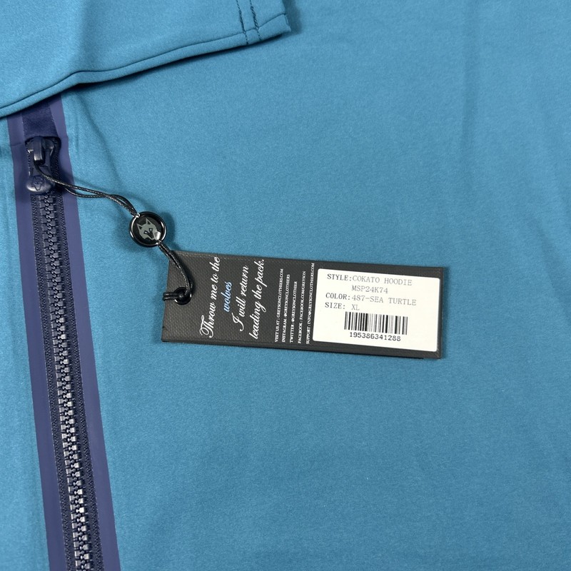 Greyson Golf Pullover Hoodie Cokato XL Sea Turtle Polyamide Cotton NWT MSRP $210 gallery