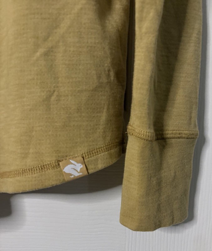 Mens Rabbit Running Layer One Long Sleeve Performance Solid Shirt - Yellow, M gallery