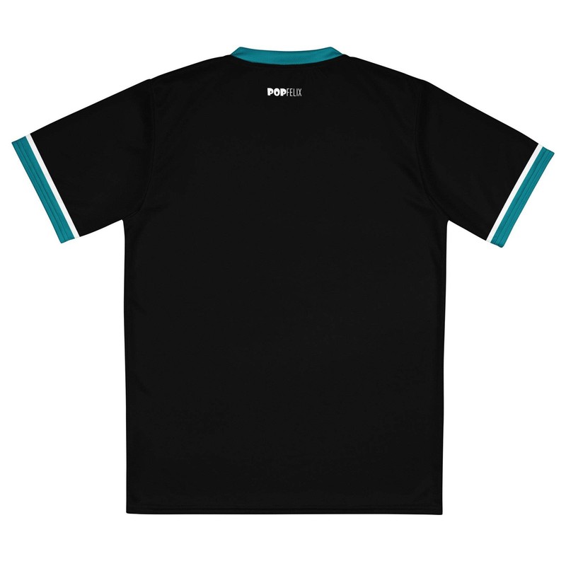 Men's Eastern Blue Pattern Recycled PopFelix Designer Sports Nightclub Jersey gallery