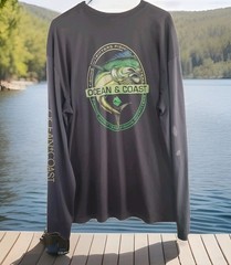 Ocean Coast Men’s Long Sleeve T-Shirt Sun Block Casual Fishing XXL Mahi Graphic