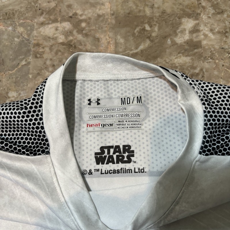 Under Armour Compression Shirt Mens Medium Star Wars Storm Trooper Gym Stretch gallery