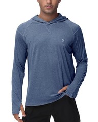 UPF 50+ Fishing Shirts for Men Long Sleeve UV Sun Protection Hoodie Outdoor H…