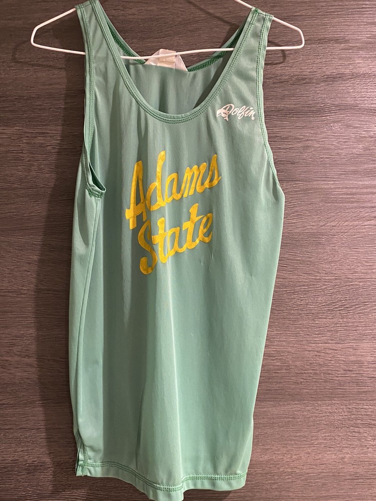 Adams State Xc Track Team Issued Singlet Vintage Marathon Running Dolfin 70s