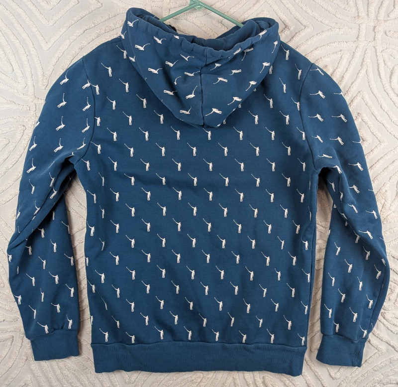 NLU No Laying Up Golf Hoodie Men's L Sweatshirt Golfer AOP Print Blue gallery