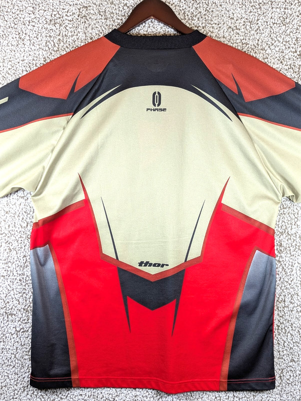 Thor Racing Long Sleeve Riding Shirt Men's Large Red and Black gallery
