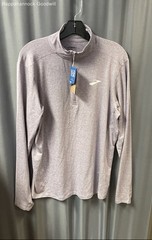 Brooks Men’s Dash 1/2 Zip 2.0 Running Top Frosted Lead Gray Long Sleeve NWT Sz M