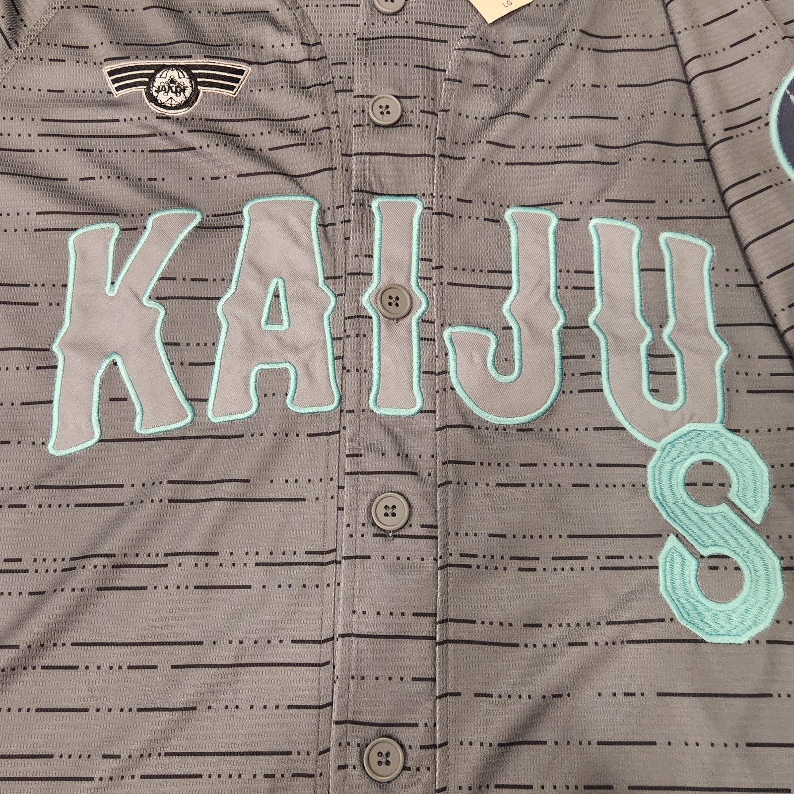 New KAIJU NO.8 Baseball Jersey Size LARGE Licenced NWT Box Lunch Exclusive gallery