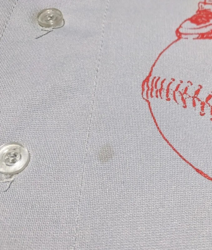 Vintage Wilson Embroidered Giant Eagle Baseball Adult Sz Button Up Gray Jersey gallery