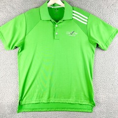 Adidas Golf Polo Shirt Mens Medium Green Audubon Park Golf Course New Orleans