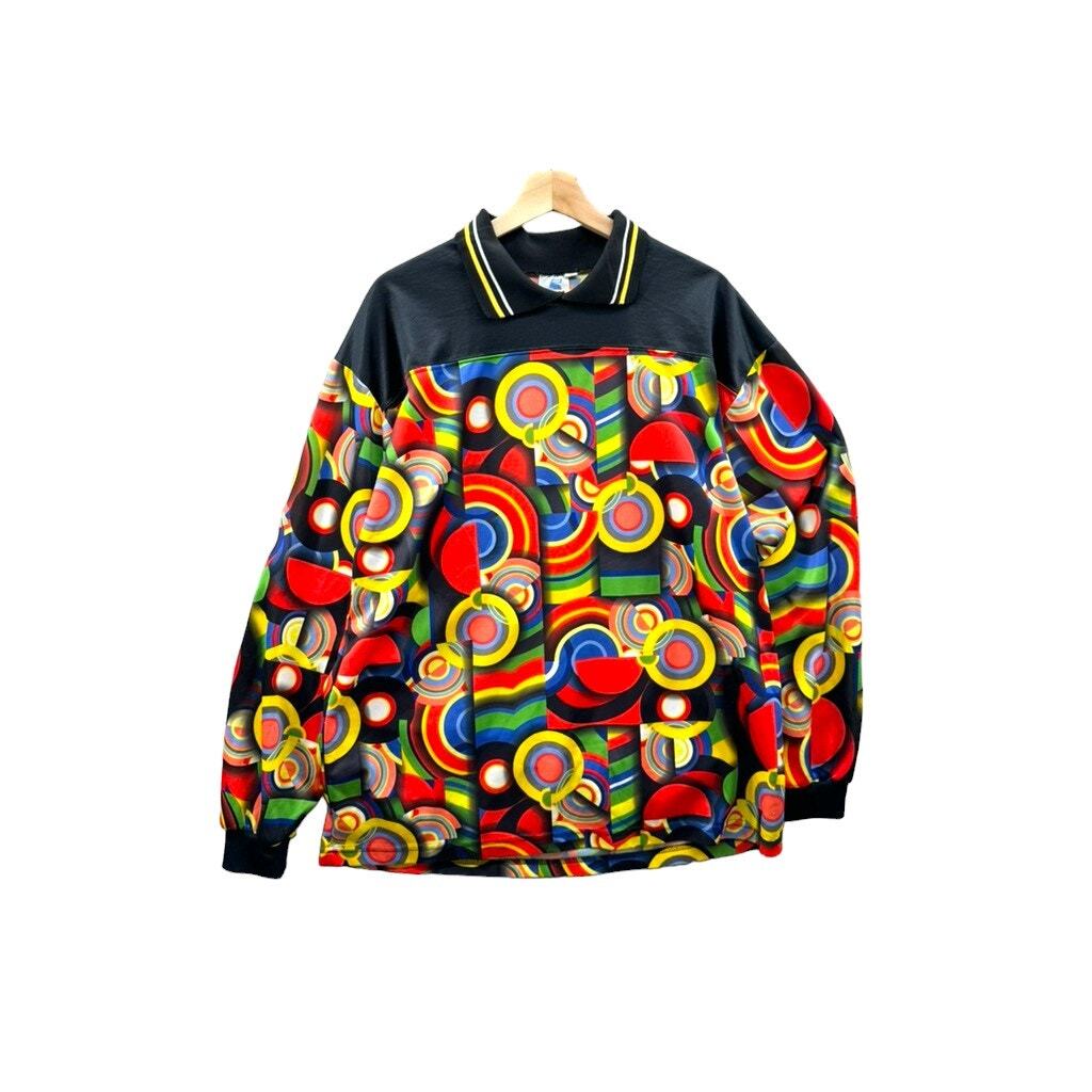 1990's Abstract AOP Graphic Soccer Goalie L/S Futbol Jersey Size Large VTG 90s gallery