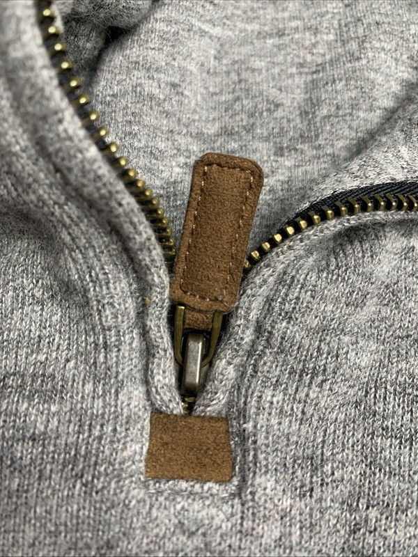 Men's Polo Ralph Lauren 1/4 zip pullover Sweater | Size X-Large Gray | Red Horse gallery