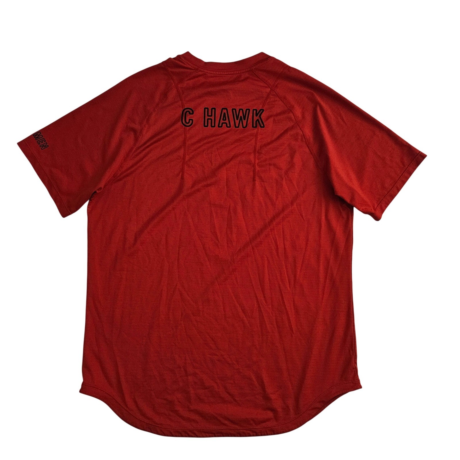 Legends Enzo (Men's Large) Red Athletic T-Shirt Short Sleeve Curved Hem Tee Gym gallery