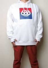 686 Borderless Knockout Pullover Hoody (XS) White M0WPHS01-WHT