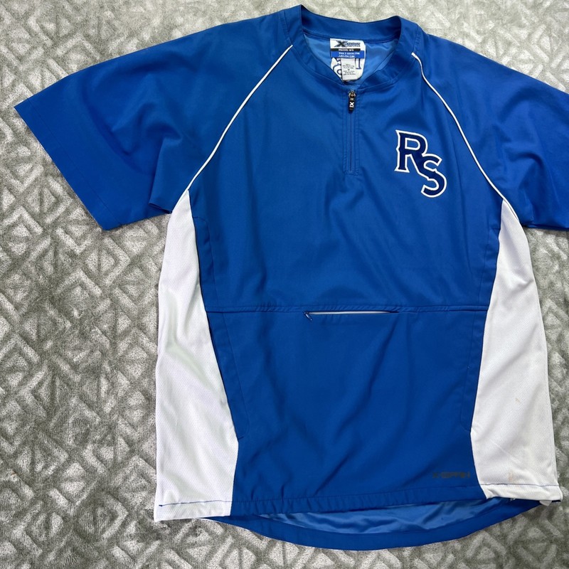 Vintage X Grain Ranger Baseball Jersey Men M Blue And White gallery