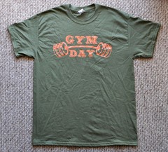 Bulldog Gym Day Muscle Workout Bodybuilding Exercise Army Green T-shirt NEW