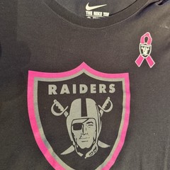 Nike Oakland Raiders Crucial Catch Cancer Ribbon Performance Men T-Shirt NFL