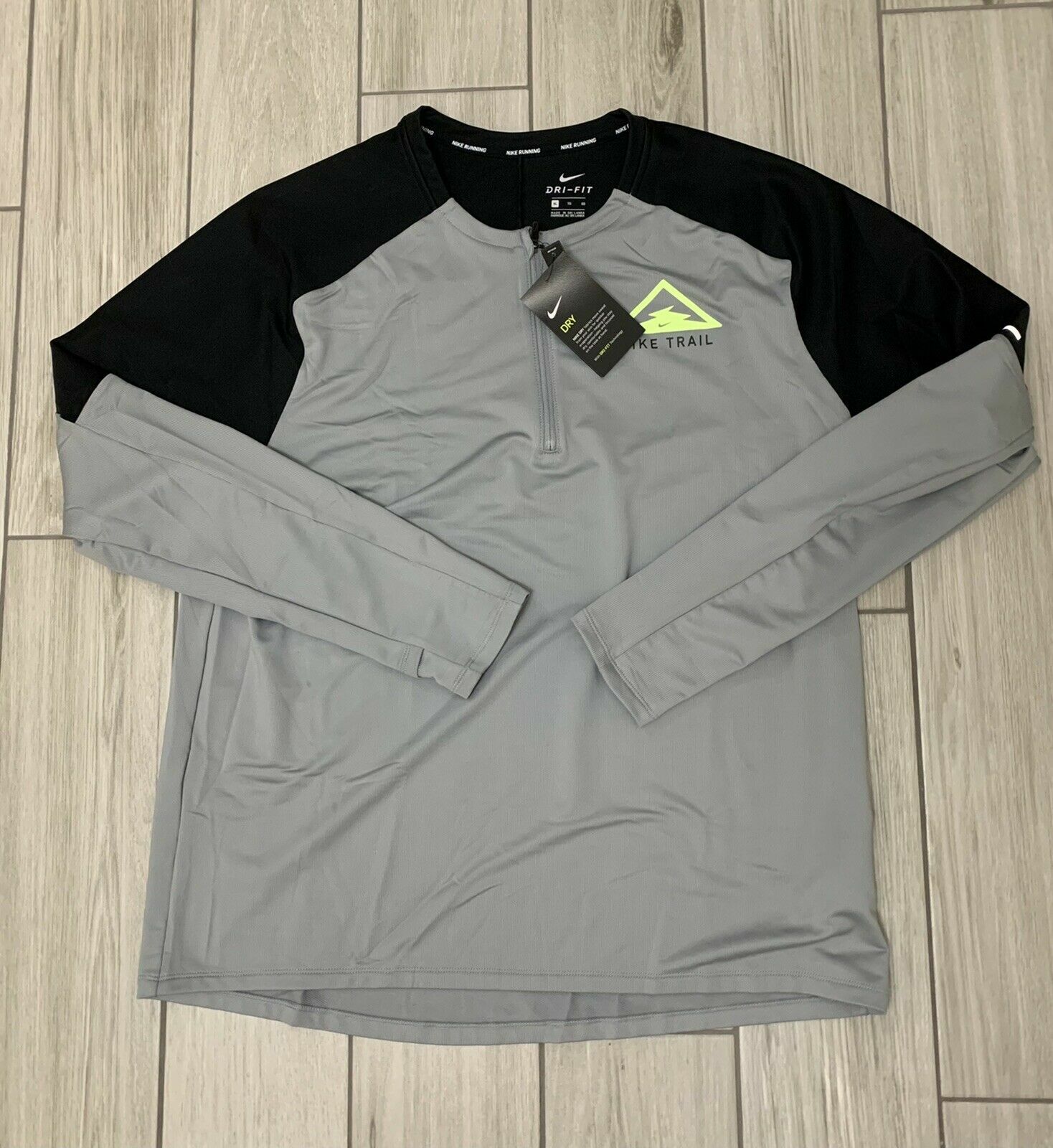 CU5740-073 NWT Men's Nike Dri-fit Element Trail Wind 1/2 zip Running Shirt Top gallery
