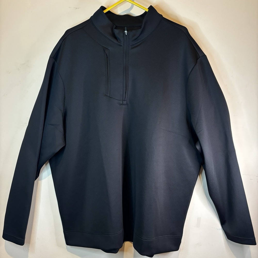 Chase 54 Black Long Sleeve 1/4 Zip Shirt 2XL NWOT Medium Weight Men’s