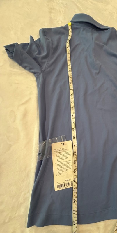 Lululemon Mens ShowZero SlimFit Polo Shirt Sz Small PREB Blue gallery