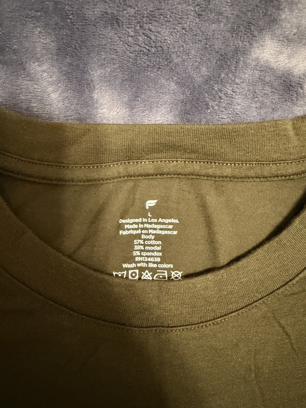 Fabletics The 24-7 Dark Olive L Tee gallery