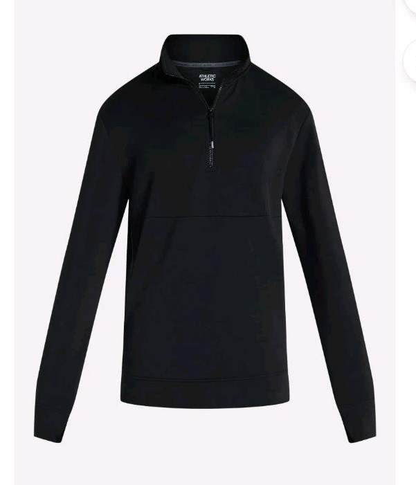 Athletic Works Mens 2XL 1/4 Zip Scuba Knit Sweat Shirt Soft NWT gallery
