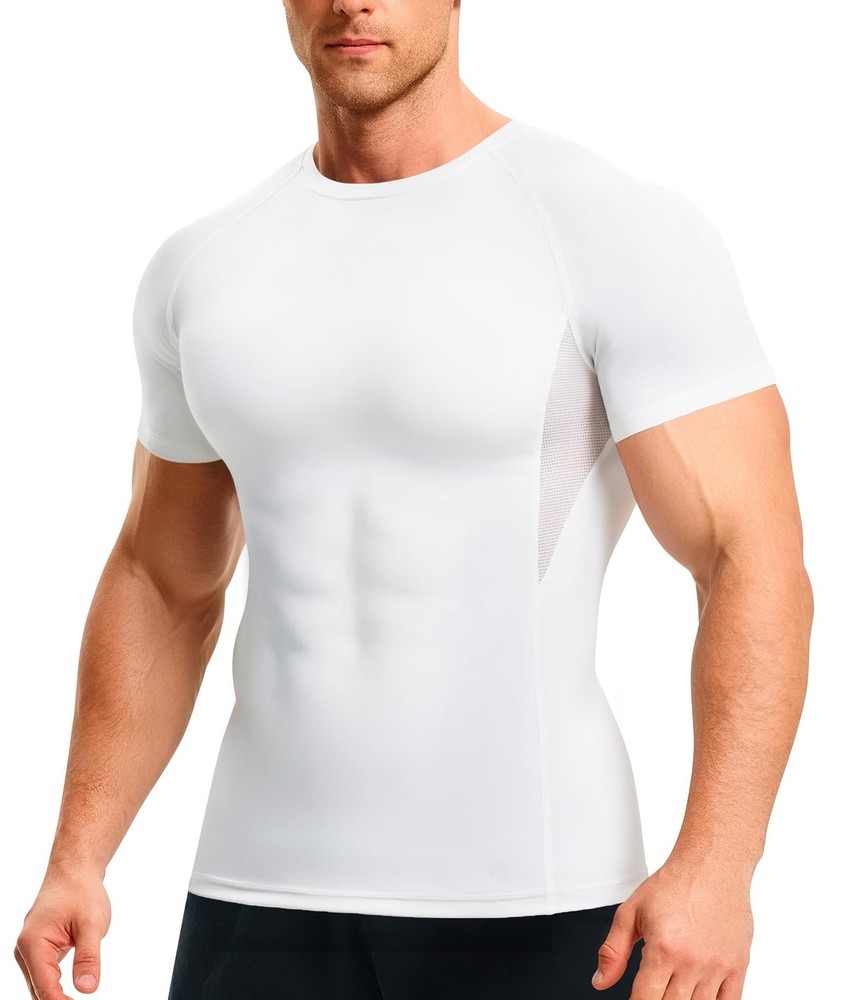 Nebility Mens Compression Shirt Tank Top Shapewear Slimming Undershirt Body S...