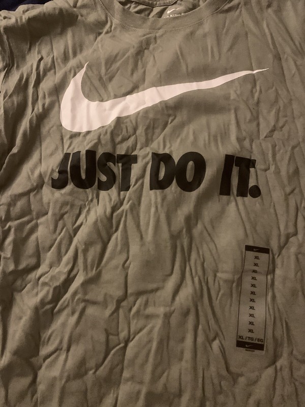 Nike Men's T-Shirt Athletic Logo Swoosh Printed Active Short Sleeve Tee gallery
