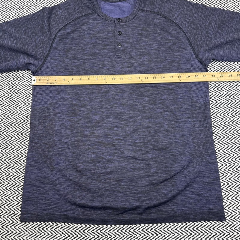 Lululemon MENS XL Metal Vent Tech Henley Shirt Heather Plum Long Sleeve Athletic gallery