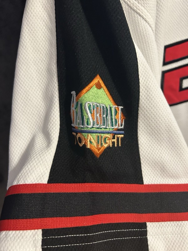 ESPN Zone Baseball Jersey #79 Men Large Button Up White Baseball Tonigjt Stitch gallery