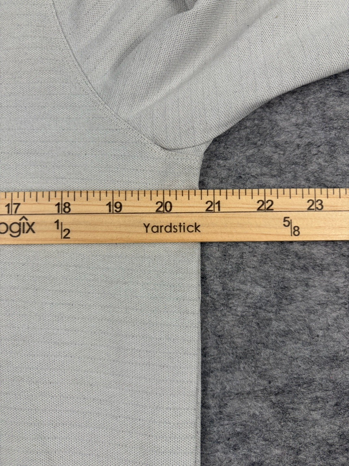 Lululemon Evolution Polo Shirt Mens M Slim Fit Beige Long Sleeve Sweat Wicking gallery