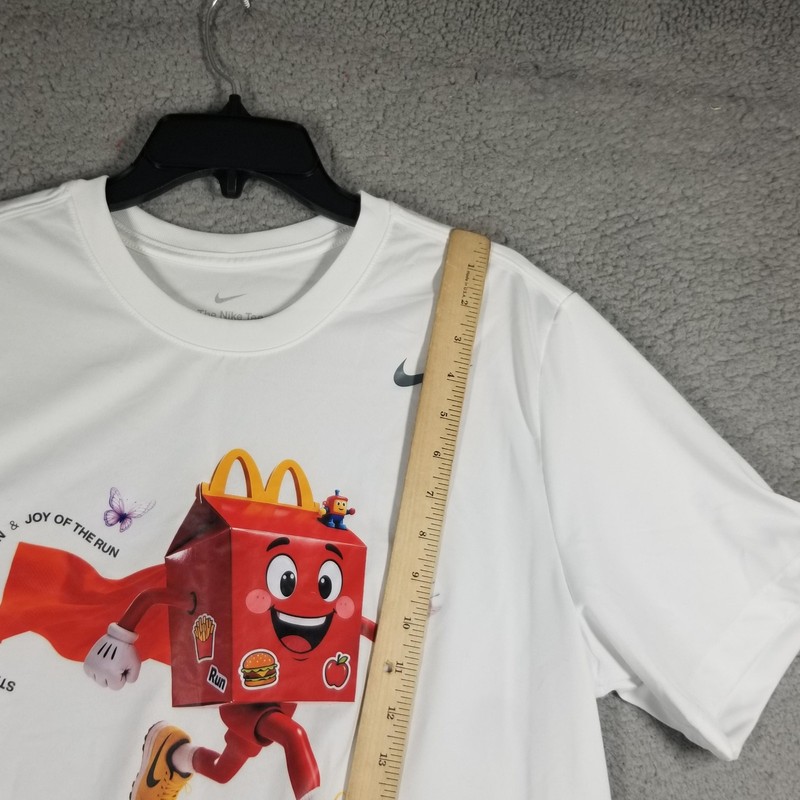 Nike Shirt Mens Large Dri-FIT McDonald's Happy Meal Graphic Run Rare DV7299-100 gallery