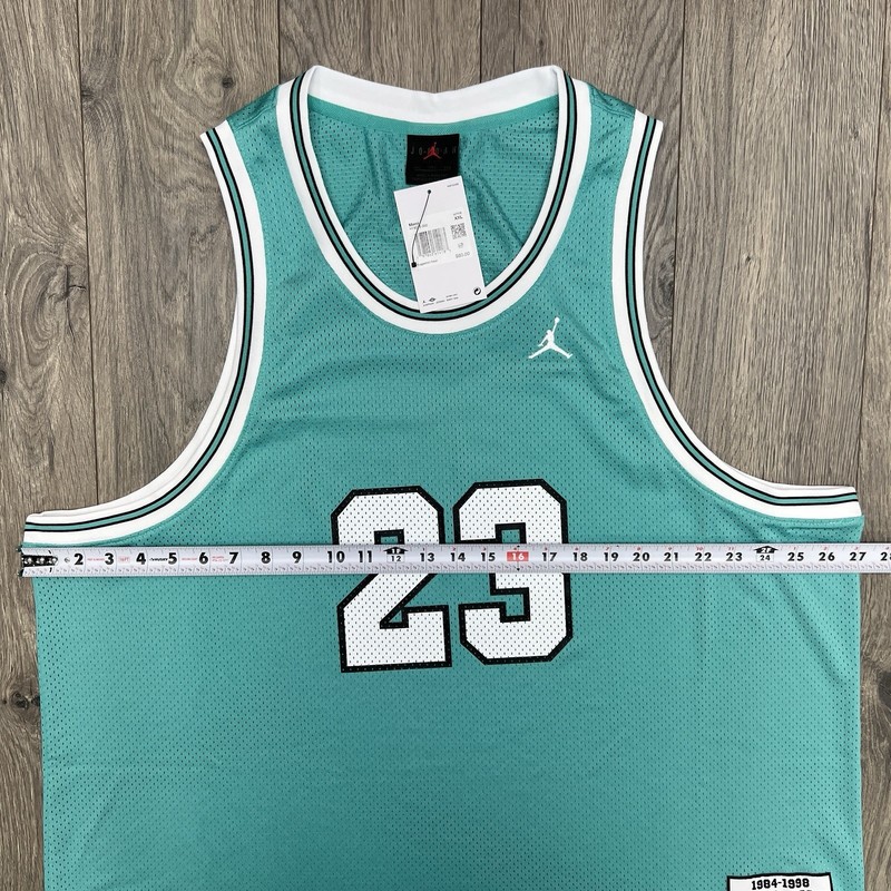 Air Jordan Nike Mens Essentials Jersey Tank Top Teal HF9375-392 2XL XXL Michael gallery