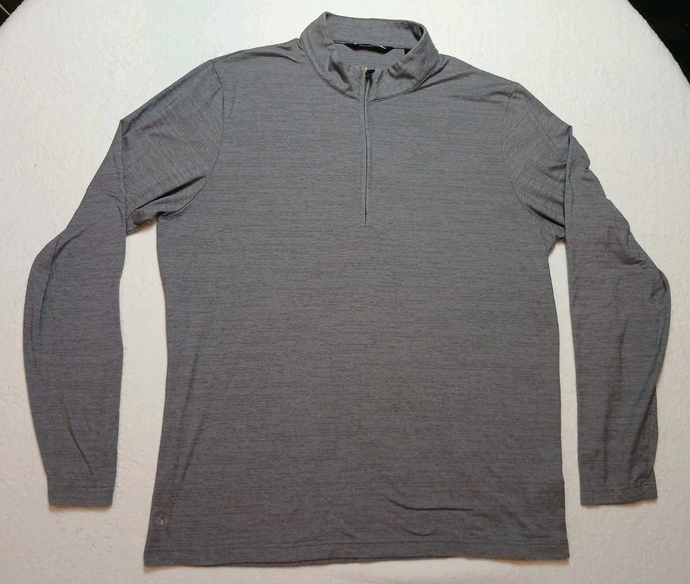 Travis Mathew 1/4 Zip Pullover Men’s XL Gray Crestview Golf Performance