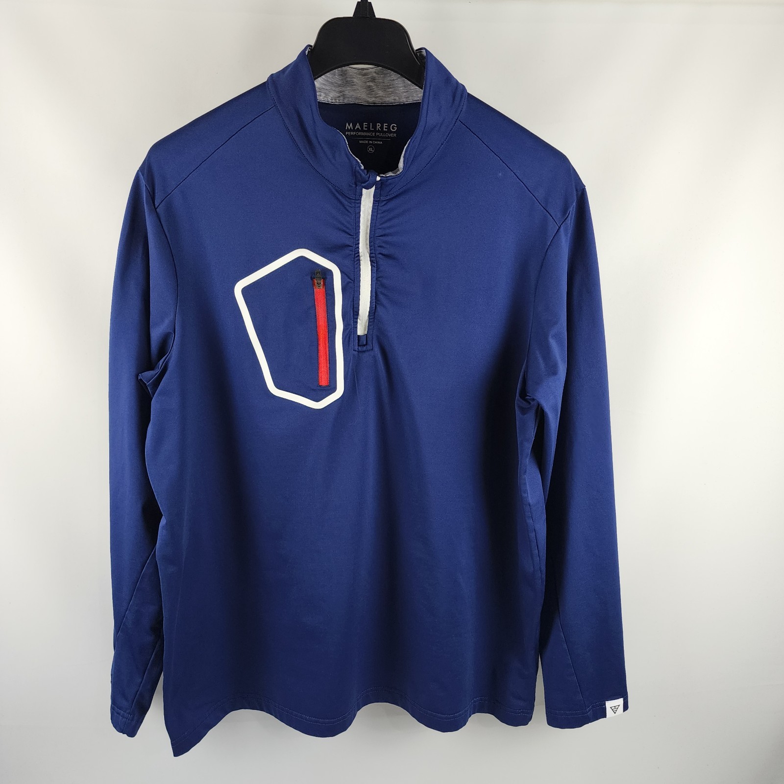 Maelreg Shirt Mens XL Navy Blue Performance 1/4 Zip Pullover gallery