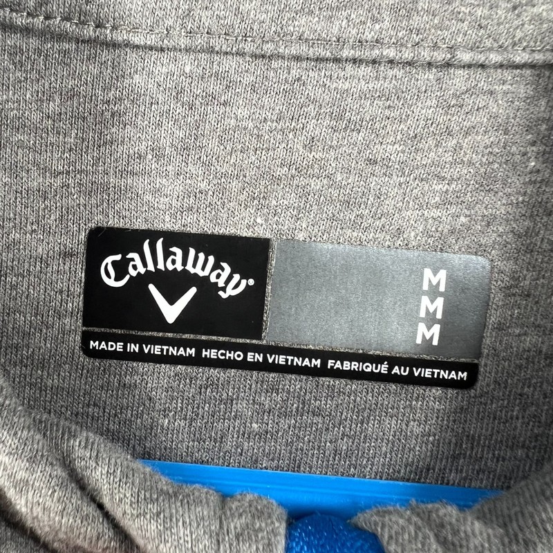 Callaway Pullover Shirt Mens Medium Blue Long Sleeve 1/4 Zip Golf Active gallery