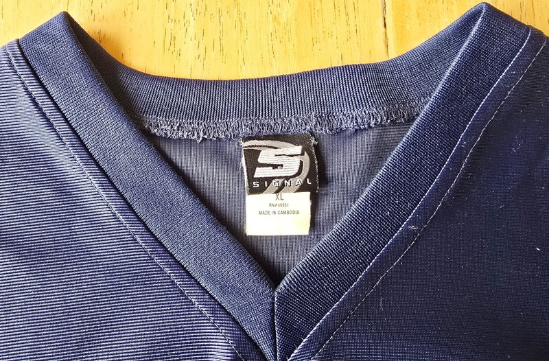 Signal Corp. Vintage Men's Blue XL Mesh Jersey 100% Polyester Pre-Owned gallery