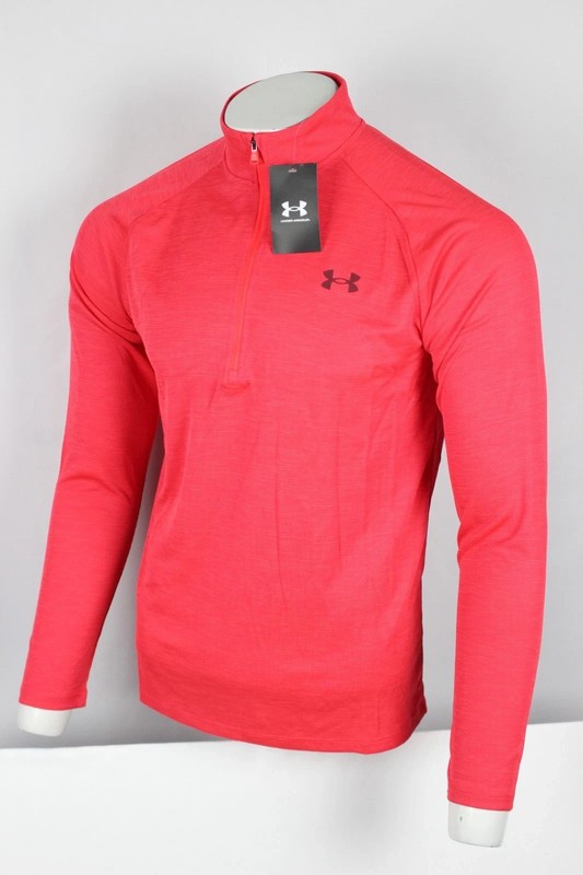 Under Armour Men's Tech Textured 1/2 Zip Pullover Long Sleeve Red gallery