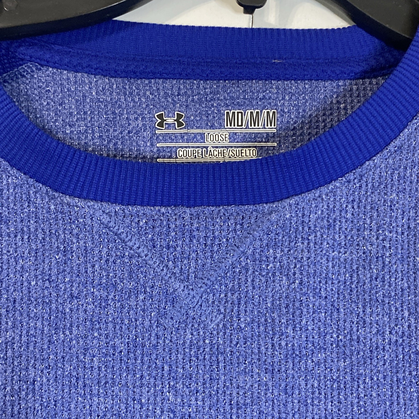 Under Armour Mens Medium Thermal Loose Fit Blue All Season Gear M gallery