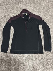 Smartwool Wool Baselayer Shirt Large Men’s Intraknit 200 Merino Blend 1/4 Zip