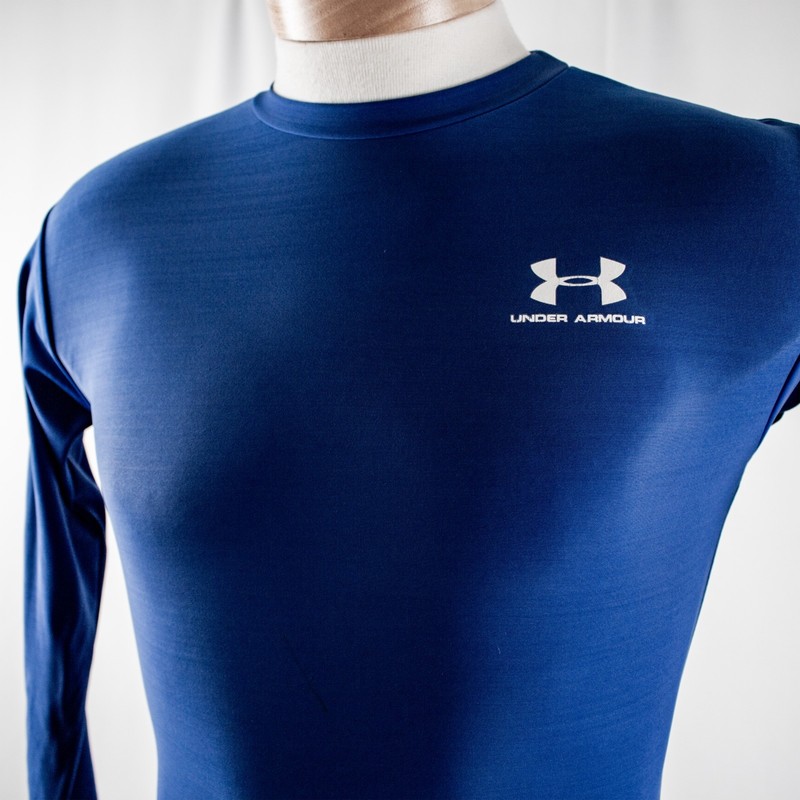 UNDER ARMOUR Athleisure New Royal Blue Solid Men Activewear Top Size M gallery