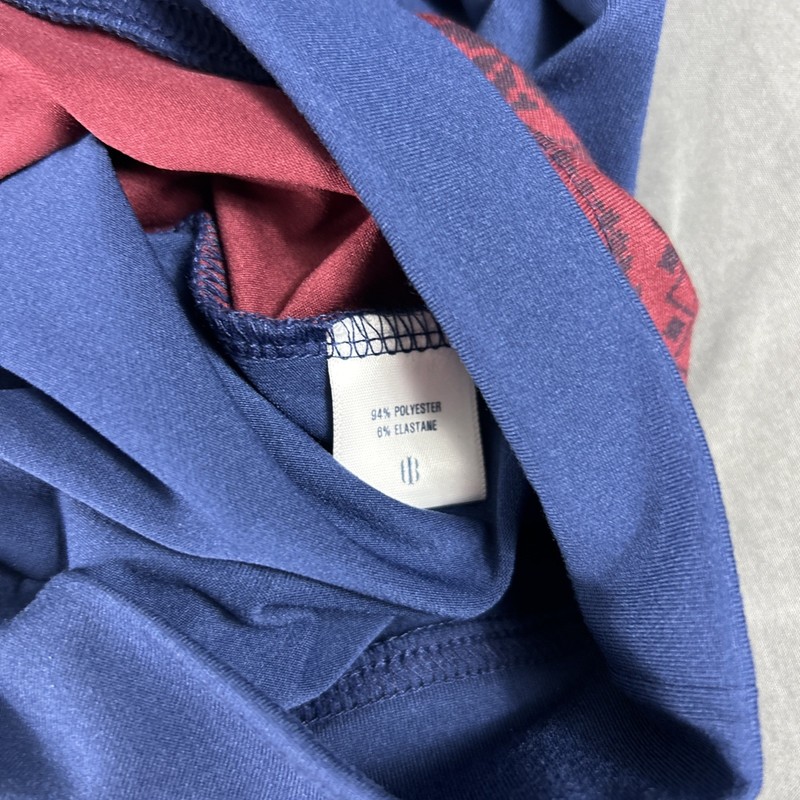 Holderness & Bourne Golf Pullover Sleeve Logo 1/4 Zip Medium Blue Red MSRP $125 gallery