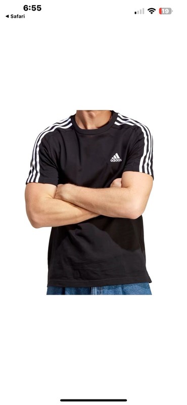 Adidas Men's M 3-Stripe SJ T-Shirt - Black IC9334 Sz XL NEW WITH TAGS gallery