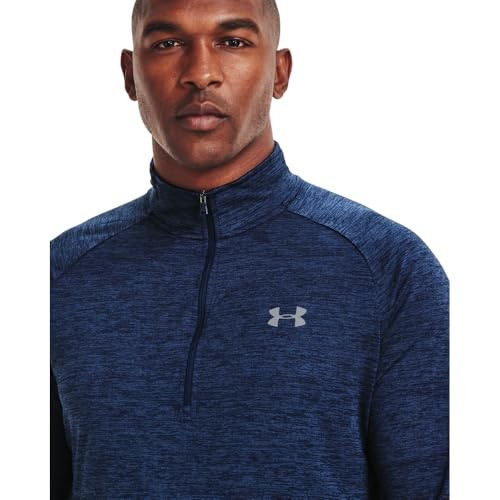 UNDER ARMOUR MEN'S TECH 2.0 ½ ZIP - SIZE: MEN M - ACADEMY BLUE/STEEL gallery