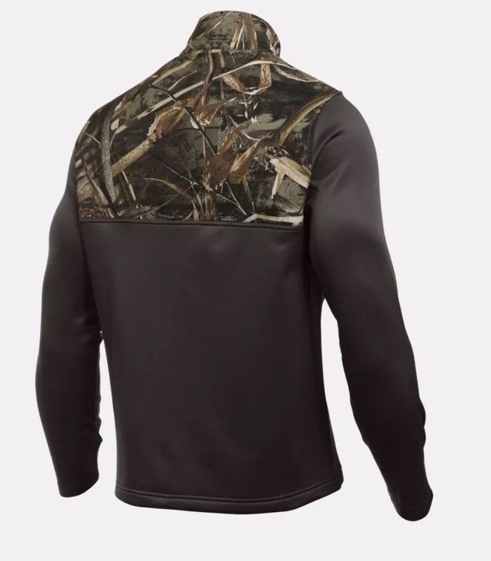 Under Armour Mens UA Caliber188 Zip Medium True Gray Heather NWT $70 1259217 XL gallery