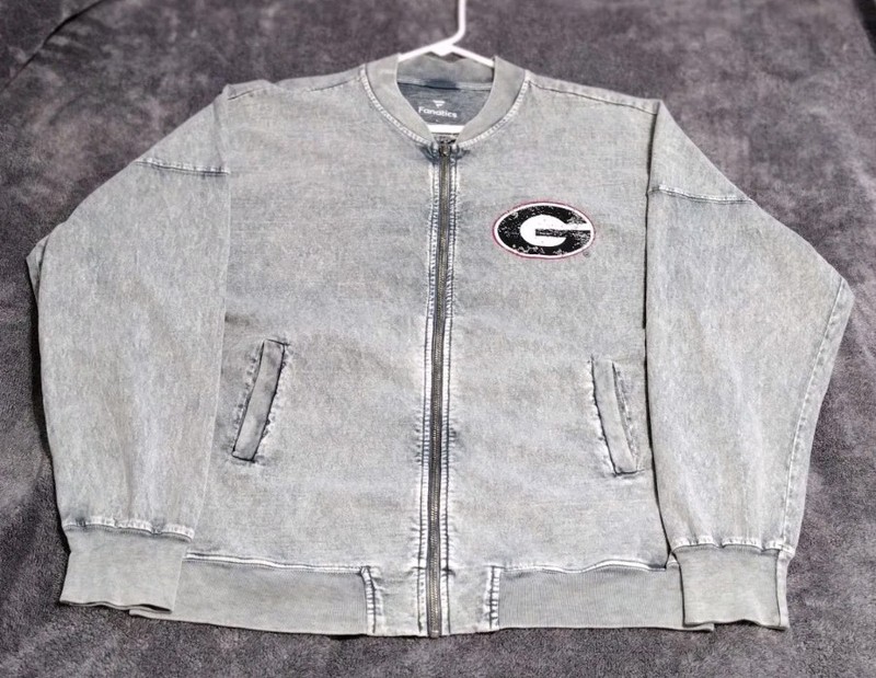 Fanatics Georgia Bulldogs Full Zip Long Sleeve Spirit Jersey Sz L gallery