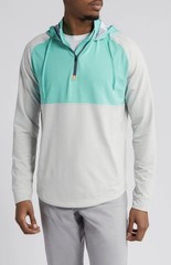 Swannies Logan Half Zip Golf Performance Stretch Pullover Men Small Rio Secco