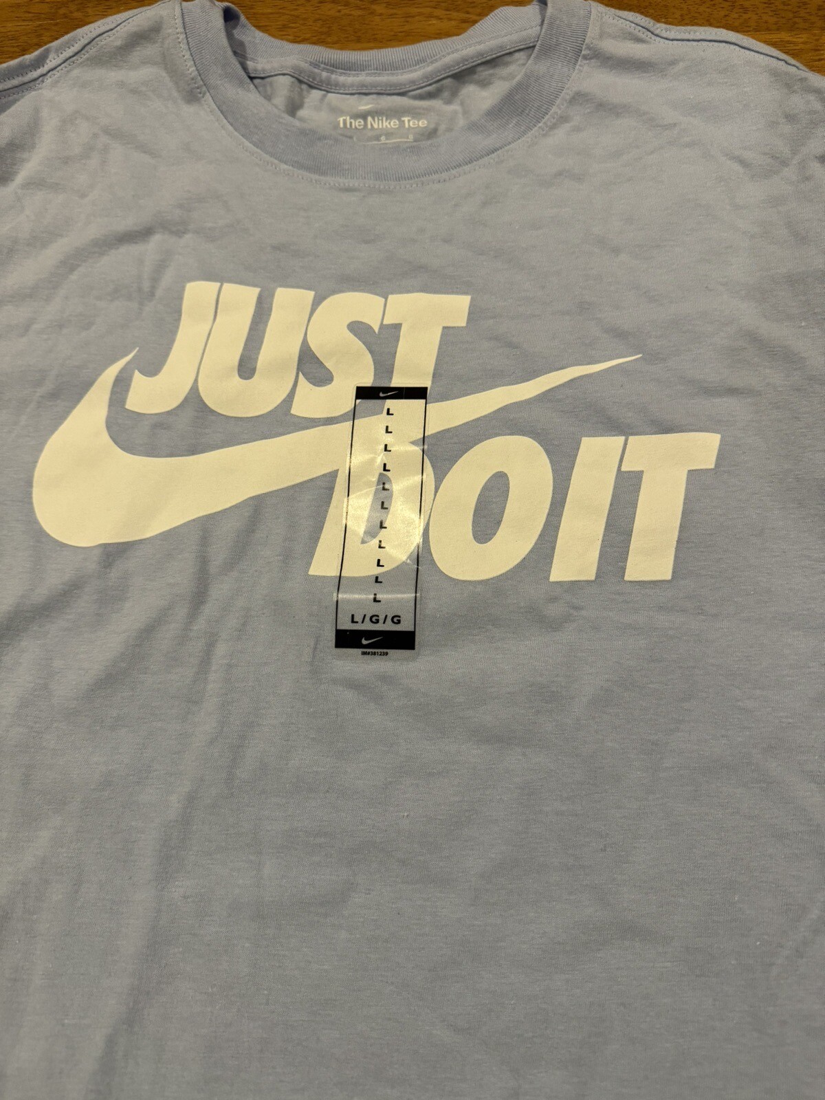 Nike Mens Just Do It Swoosh Training T-shirt Large DX1989 548 Blue New With Tags gallery