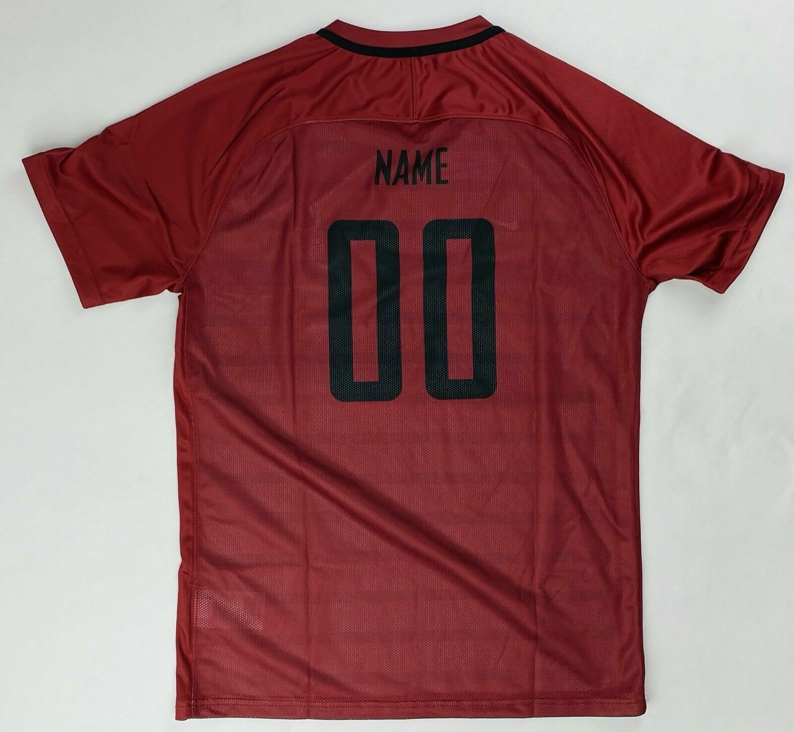 Nike Dry US Short Sleeve Challenger 20 Jersey Men's L Maroon Red Black AC CD6117 gallery