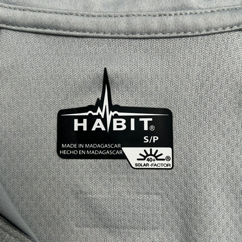 Habit Solar Factor 1/4 Zip Pullover Sun Protection Activewear Shirt Men's Small gallery