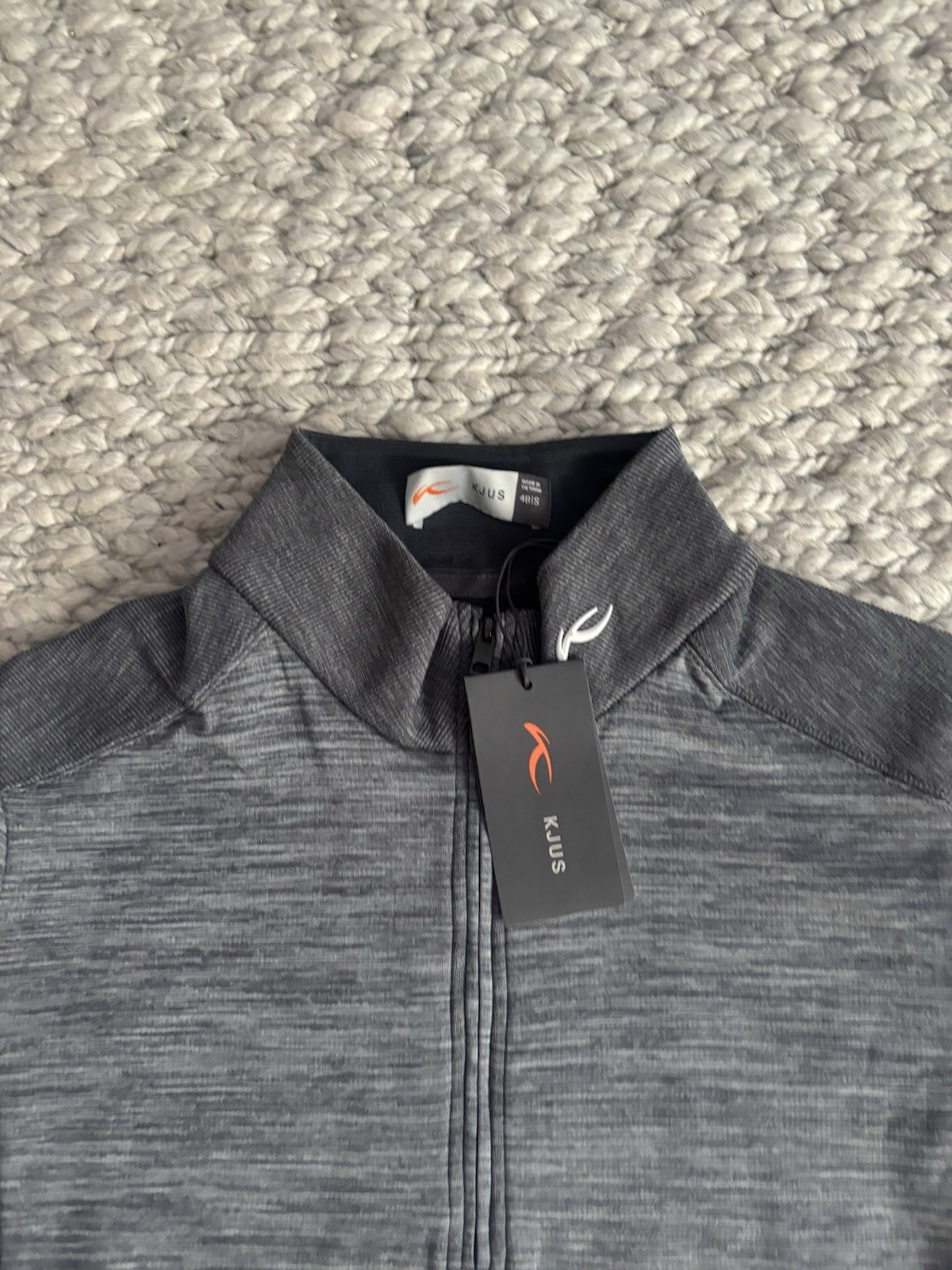 KJUS Liam TechWool Shirt Half Zip Neck Long Sleeve Small S 48 NWT Heather Gray gallery